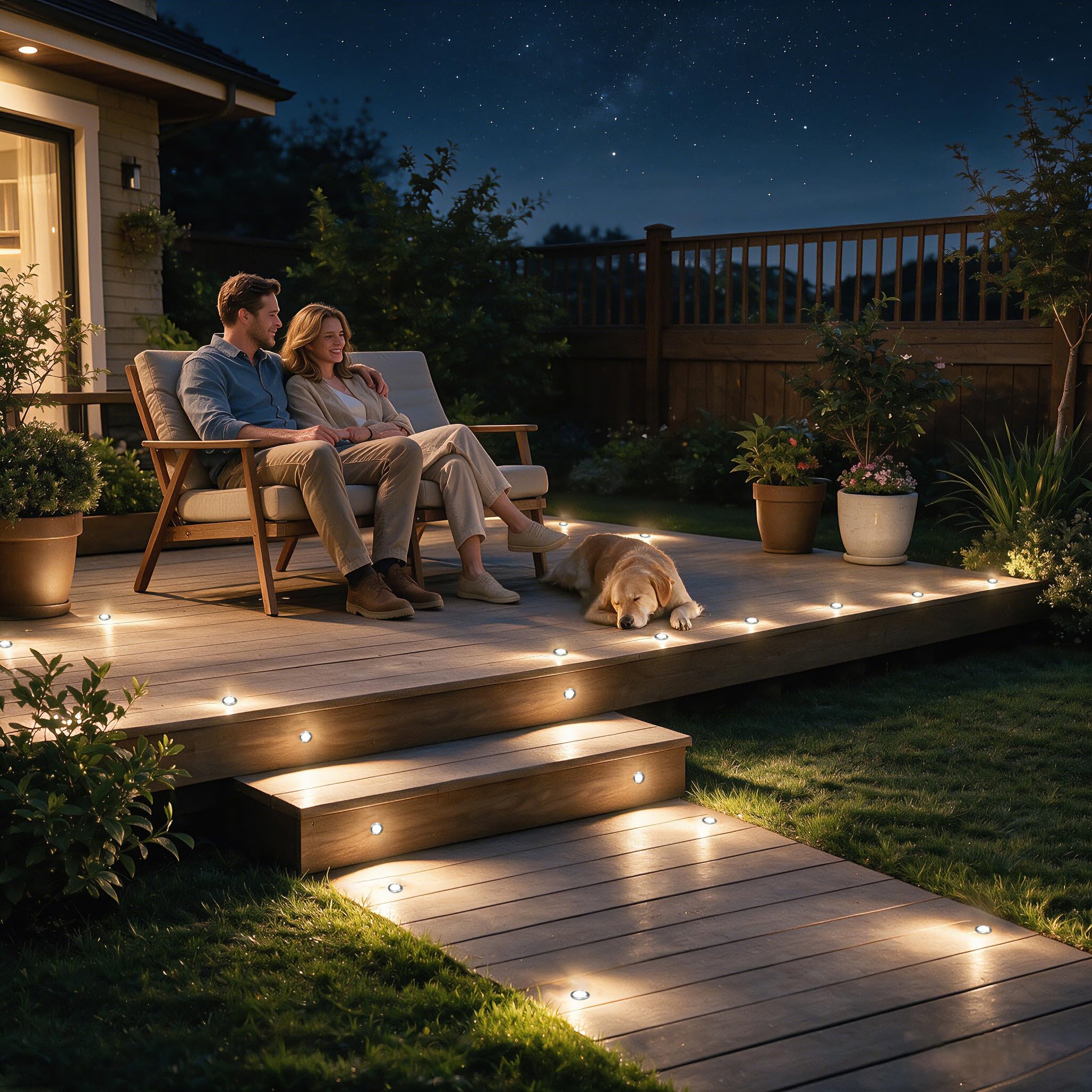 Dimmable Deck Lights - 20 Pack with Timer & Waterproof -7
