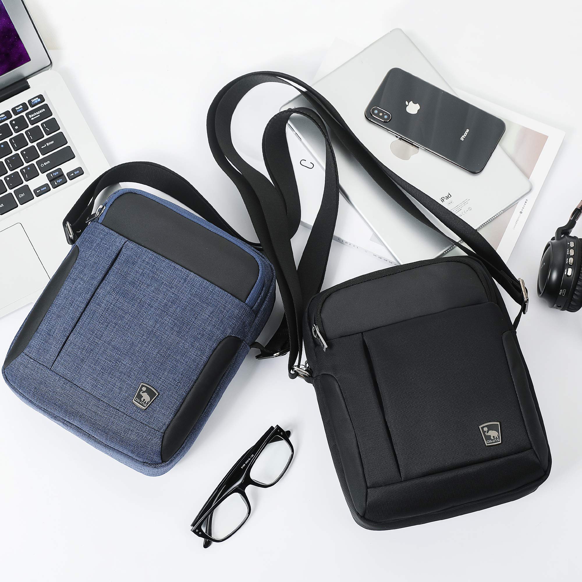 OIWAS Umhängetasche Herren Klein Männerhandtasche Schultertasche Handytasche zum Umhängen Herrentasche Tasche Männer Sportlich