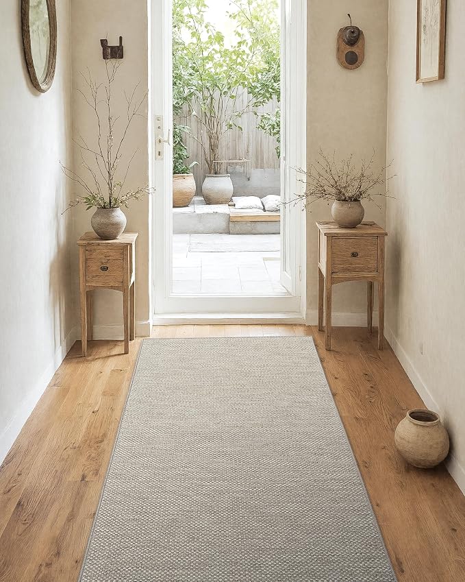 Enyhom Tapis Couloir Long 80 x 200 cm Doux Vintage Tapis Cuisine Devant Evier Antidérapant et Lavable en Machine, Tapis de Couloir Bohème Tapis Entree Interieur pour Salon, Buanderie, Entrée, Chambre