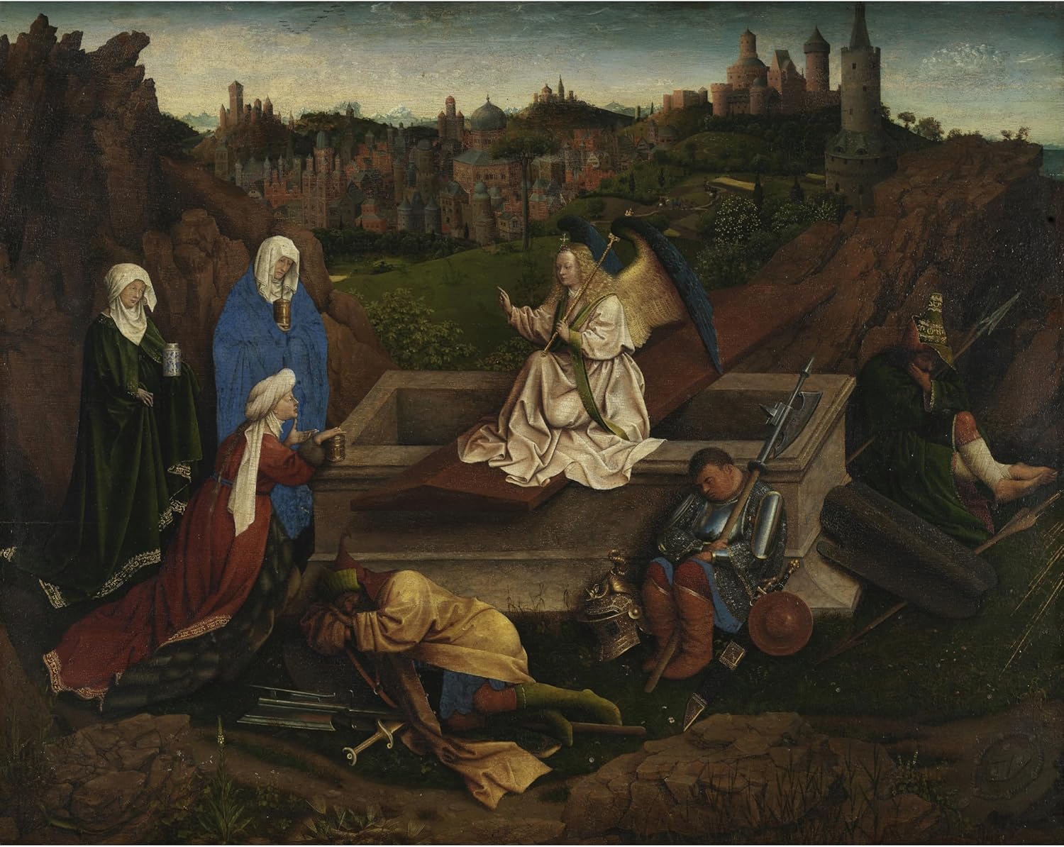 ArtDirect The Three Marys at the Tomb (ca 1425-1435) Unframed Art Print Giclee Poster by Jan van Eyck - Ready for Framing with Customization Sizes 10x8, 14x11, 20x16, 30x24, 45x36 and 60x48 inches
