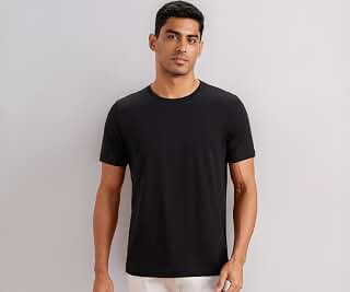 Amazon Brand - Symbol Men's Solid Cotton T Shirt | Round Neck | Half Sleeve | Plain-Regular Fit (Available in Plus Sizes) Amazon Brand - Symbol Men's
