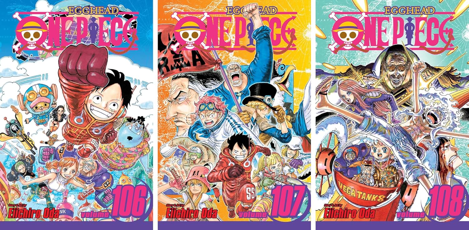 One Piece Series (Volumes 91-111) Manga Set, by Eiichiro Oda (21 Books)      Paperback – March 4, 2025