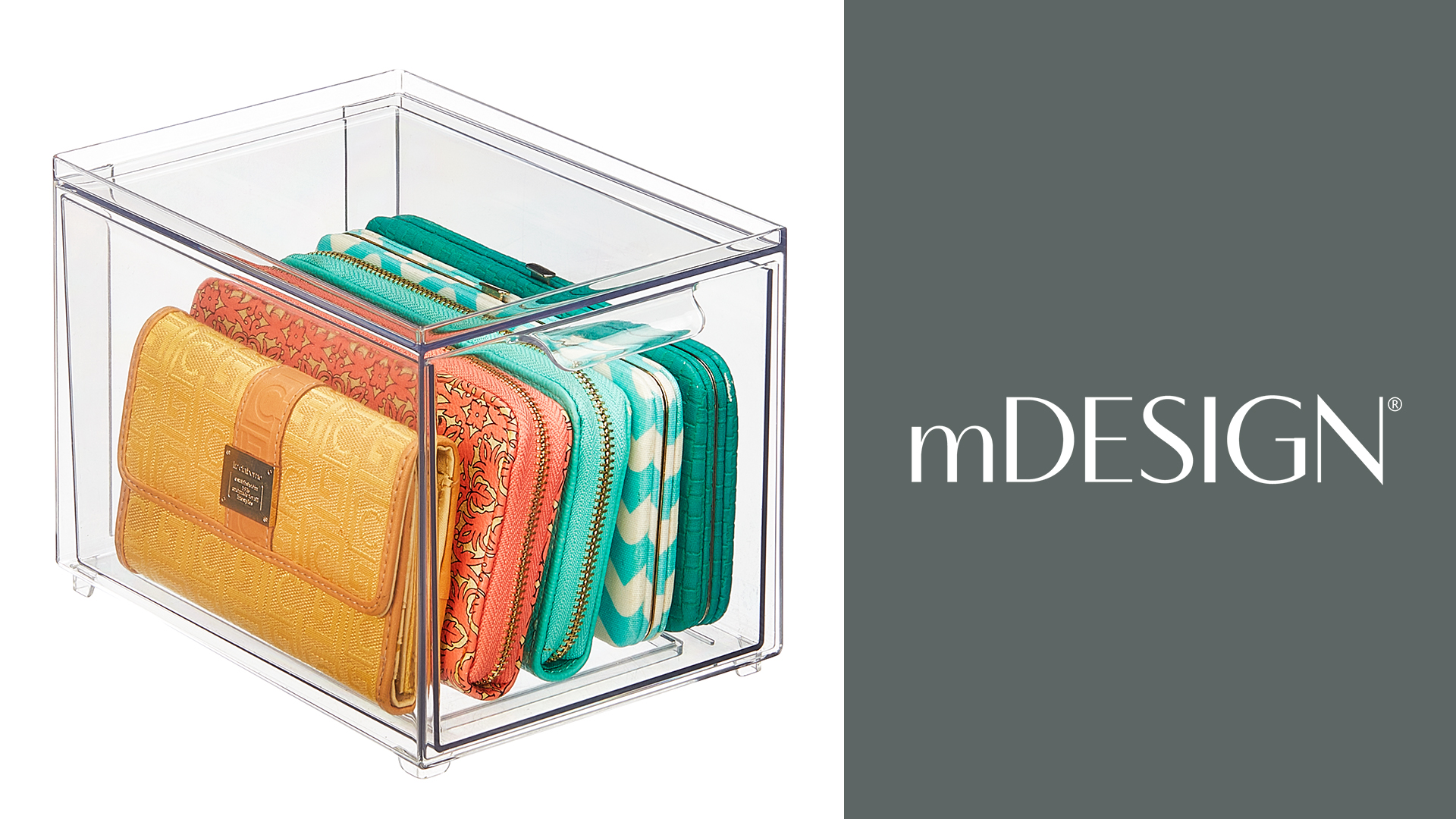 Amazon.com: mDesign Kitchen Storage Drawer Box – Plastic Storage