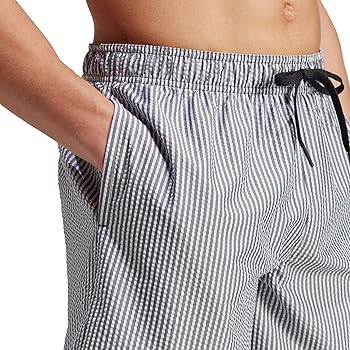 Amazon.com: Adidas Mens Stripey Classics Swim Shorts Short Length