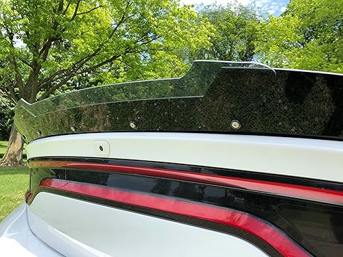 Miniatura 3 de PSDesigns - Venom Series PSDesigns V2 - Cargador de 2 piezas Wickerbill Spoiler 2015-2021 SRT Hellcat Scat con herramienta RivNut, negro brillante