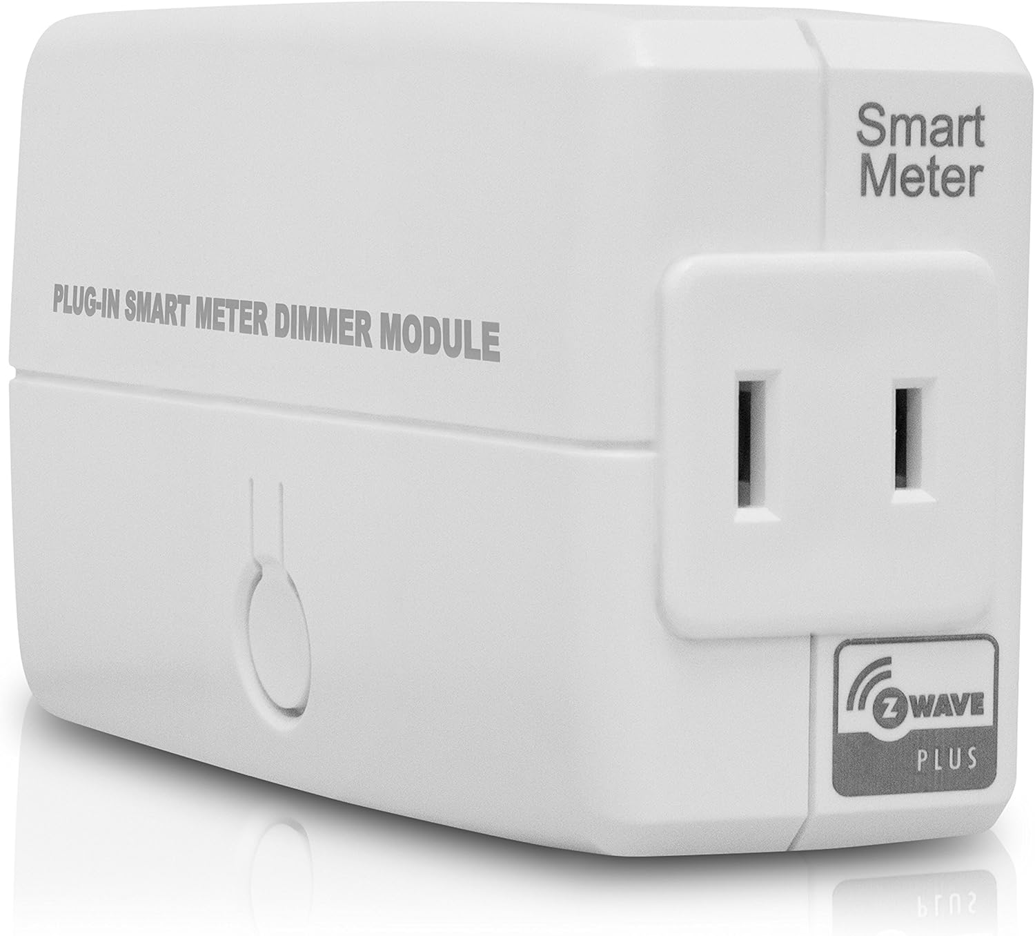 Enerwave ZWN-323M-PLUS Z-Wave Plus Plug Dimmer, Z-Wave Plus Wireless Smart Dimmer Switch Plug with Smart Meter Z-Wave Energy Monitor for Dimmable LED and CFL, Incandescent, Halogen, White