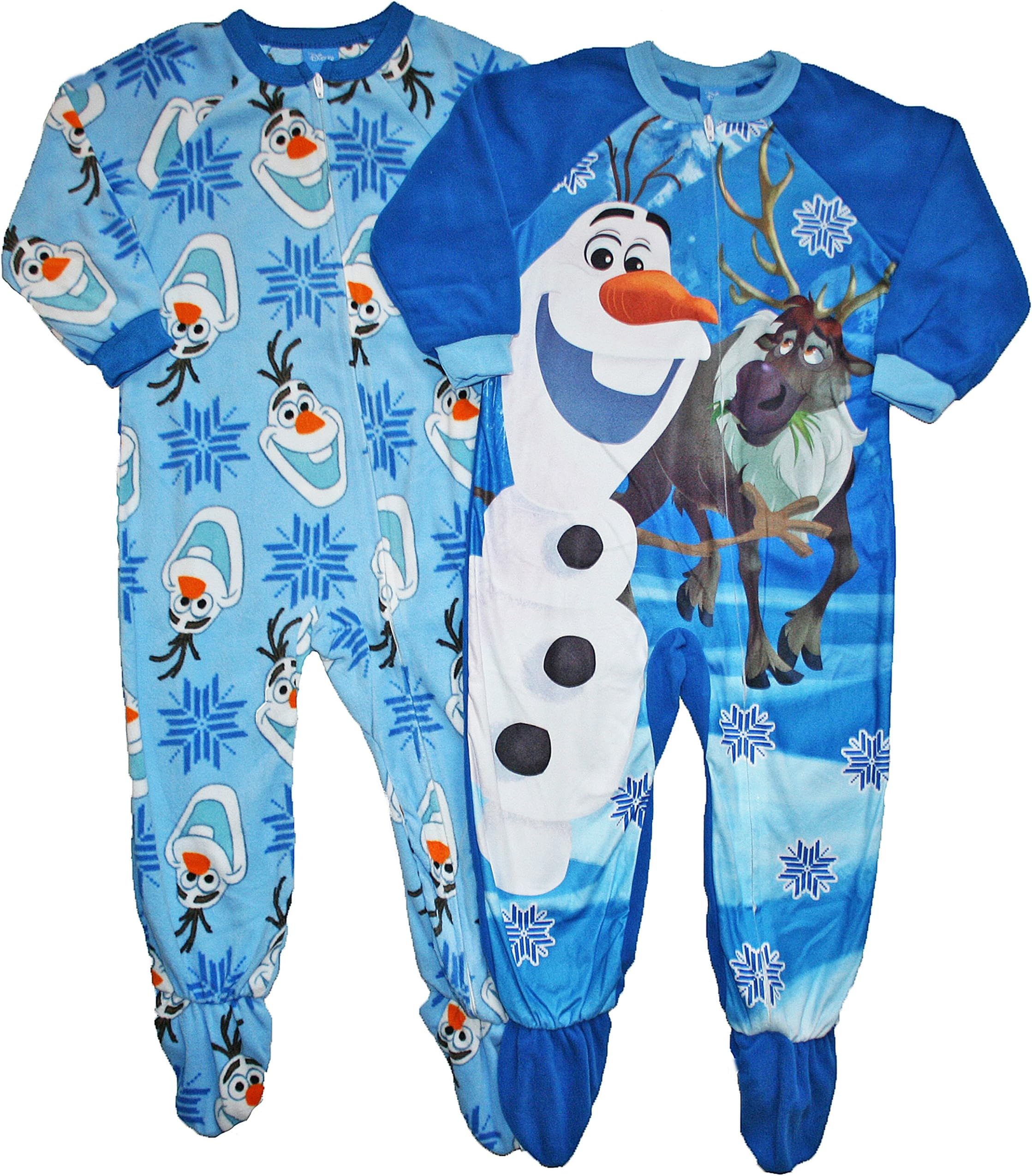 Disney Frozen Olaf Fleece Footed Pajama Set - Toddler