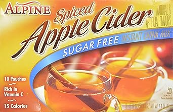 Alpine Spiced Apple Cider Sugar Free- 10 Count Pack of 1