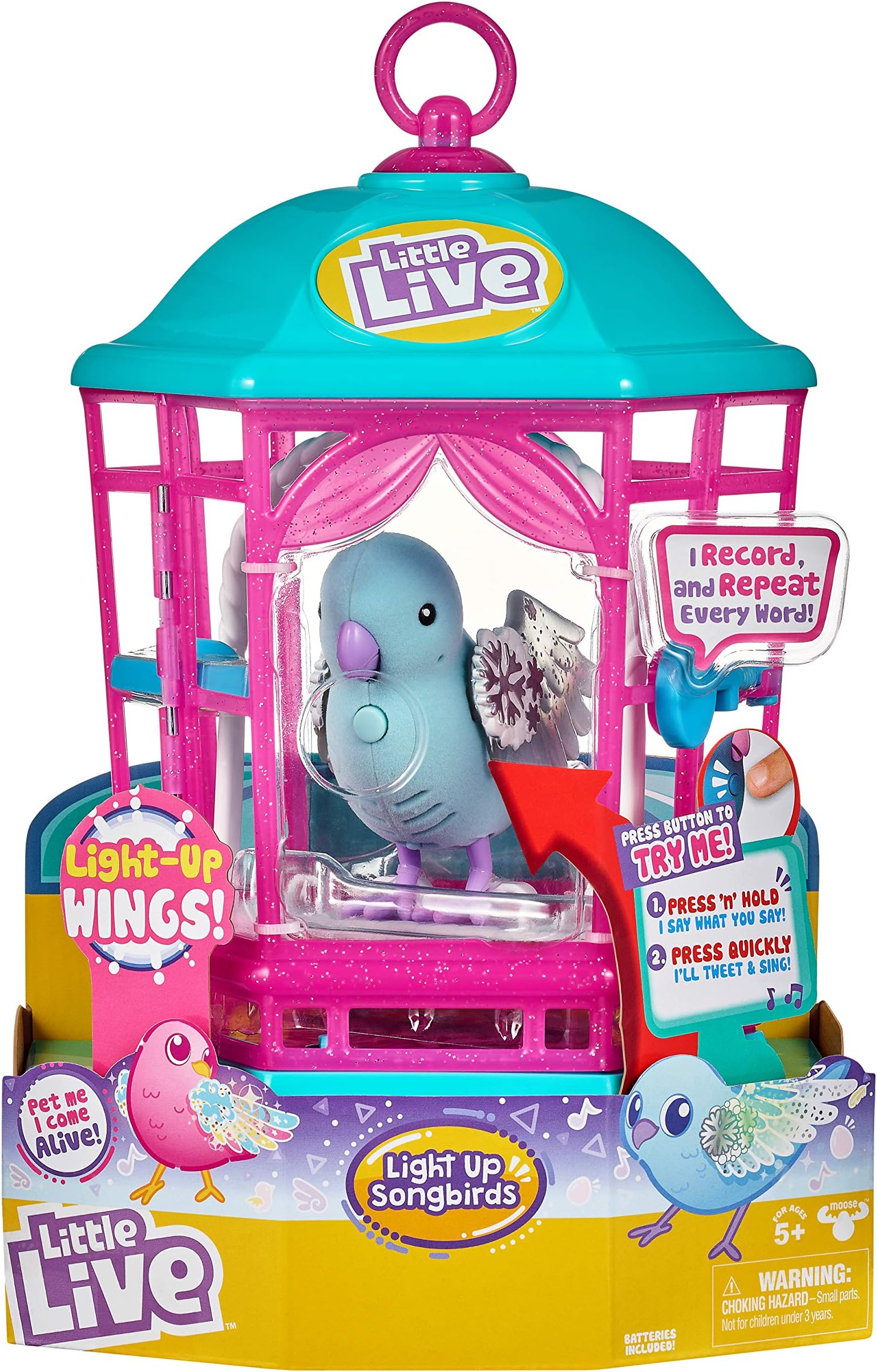 Little Live Pets S9 Bird Cage - Snow Gleam