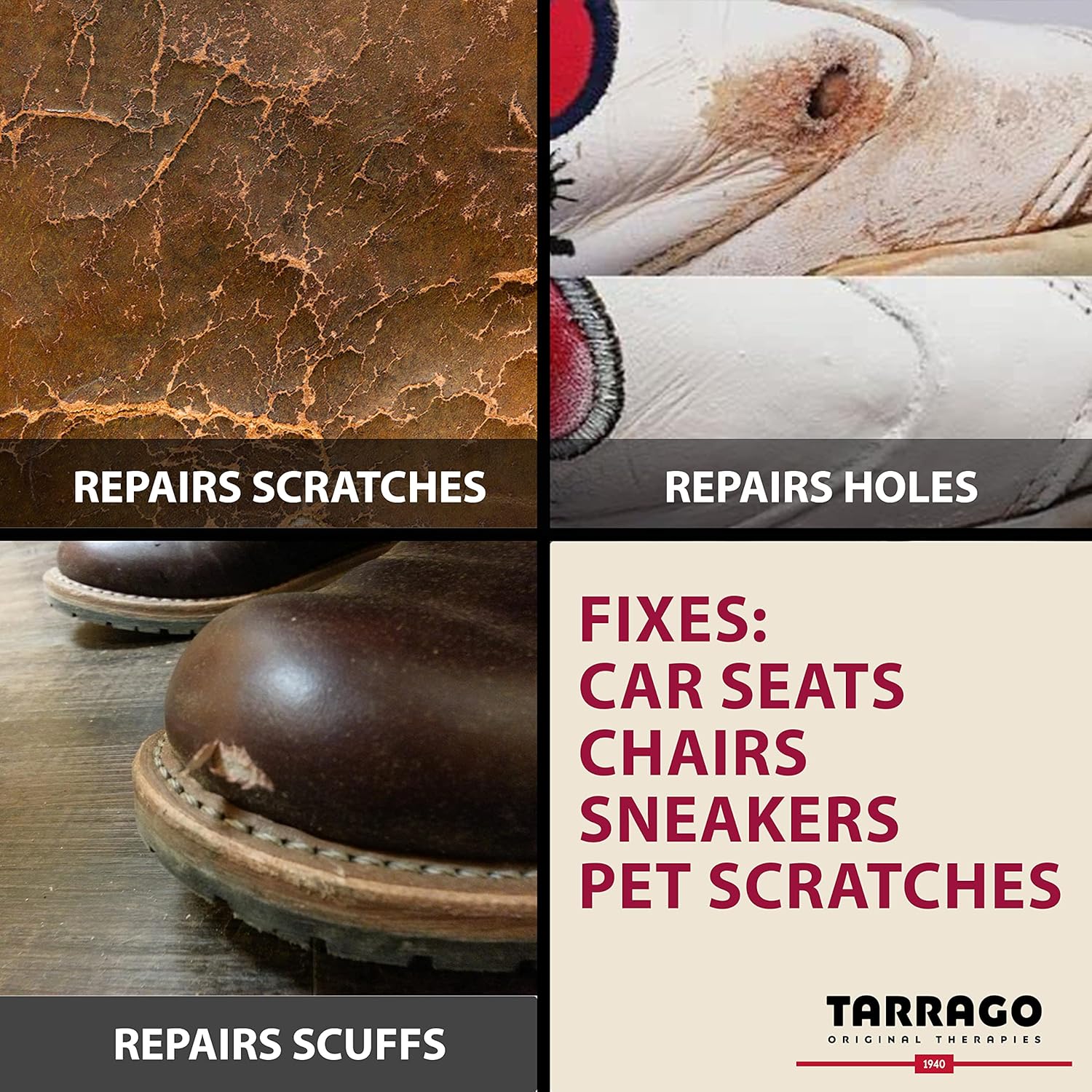 Tarrago Filling Paste - 50ml Leather Filler Repair Compound - Leather Restoration Crack, Burns, Tears, Holes Filler - Image 5