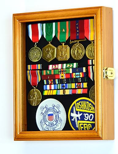 Miniatura 2 de XS - Caja de vitrina, diseño de pin militar, para medallas, pins, insignias con 98% UV bloqueable