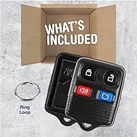 Vista 2 de keylessoption sólo el caso Keyless Entry Remote Key Fob Shell, Negro