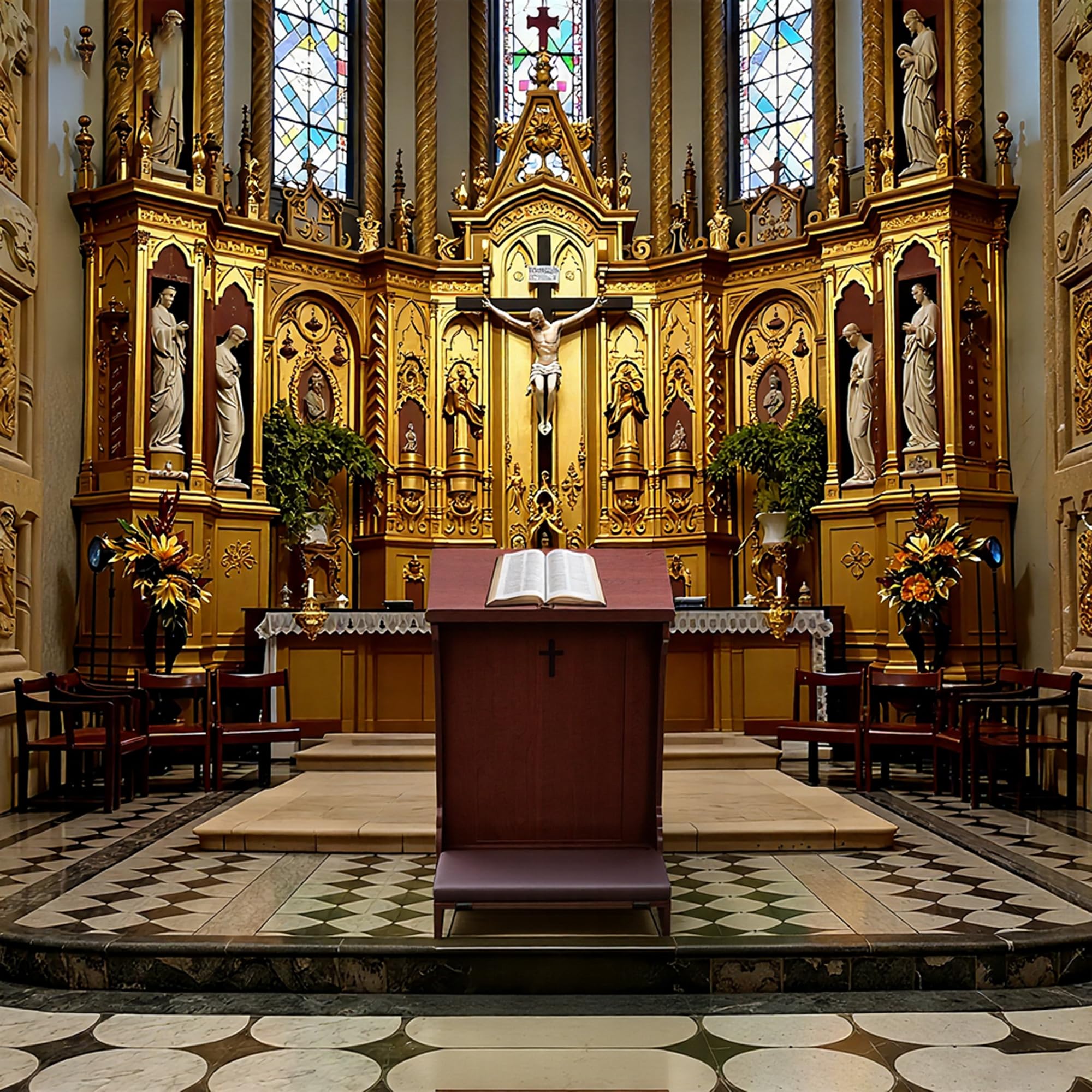 Banc de prière avec Coussin, Prie-Dieu en Bois pour la Maison,Chaise de prière Pliante pour s'agenouiller à l'église - Cadeaux Religieux pour Le culte et la méditation