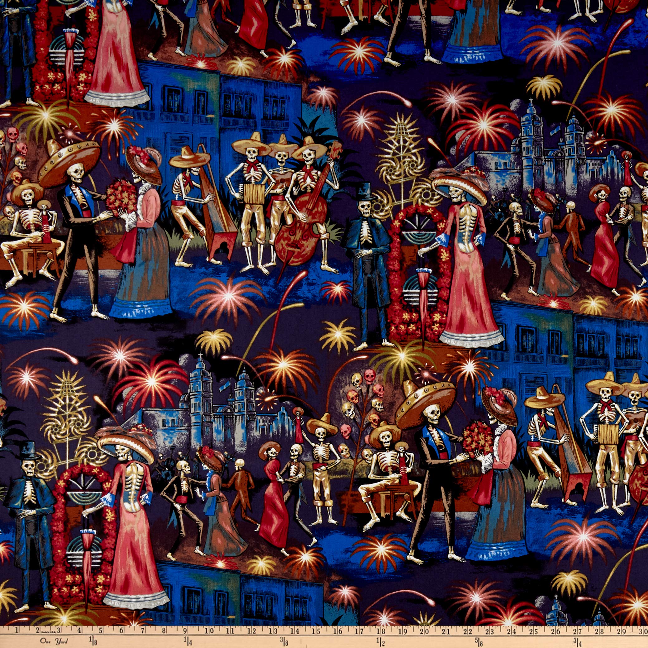 Alexander Henry Fabrics La Parranda Tea Dye, Quilting Fabric by the Yard