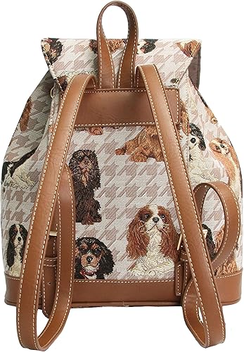 Miniatura 3 de Signare Tapestry - Mochila de moda para mujer con diseño de perro Cavalier King Charles Spaniel (RUCK-KGCS)