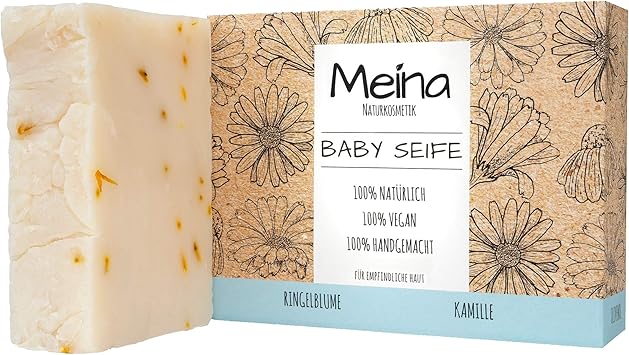 Meina Naturkosmetik Savon Pour Bebe Avec Camomille Et Fleurs De Souci 1 X 110 G 100