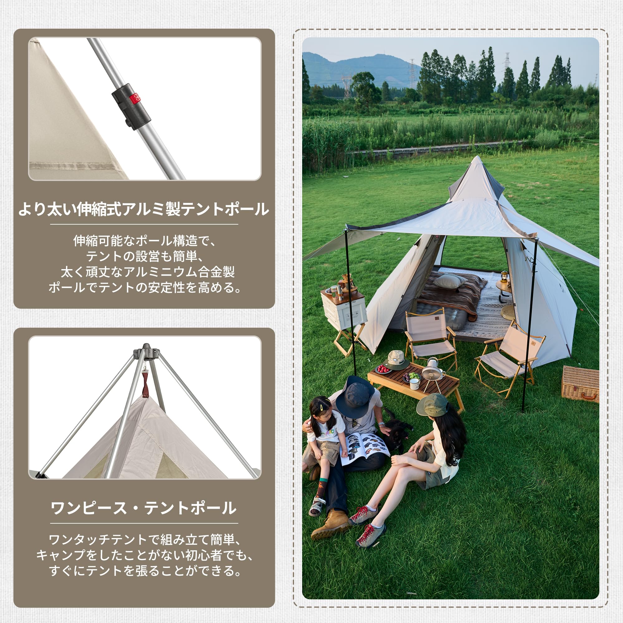Amazon.co.jp: Naturehike 公式 ワンタッチ テント 組み立て簡単