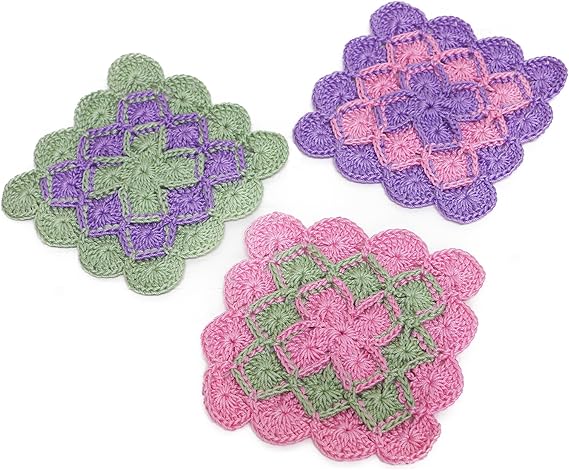 Amazon Co Jp Naska 編み物キット バイエルンクロッシェのコースター 2 Col C K 21 ホビー