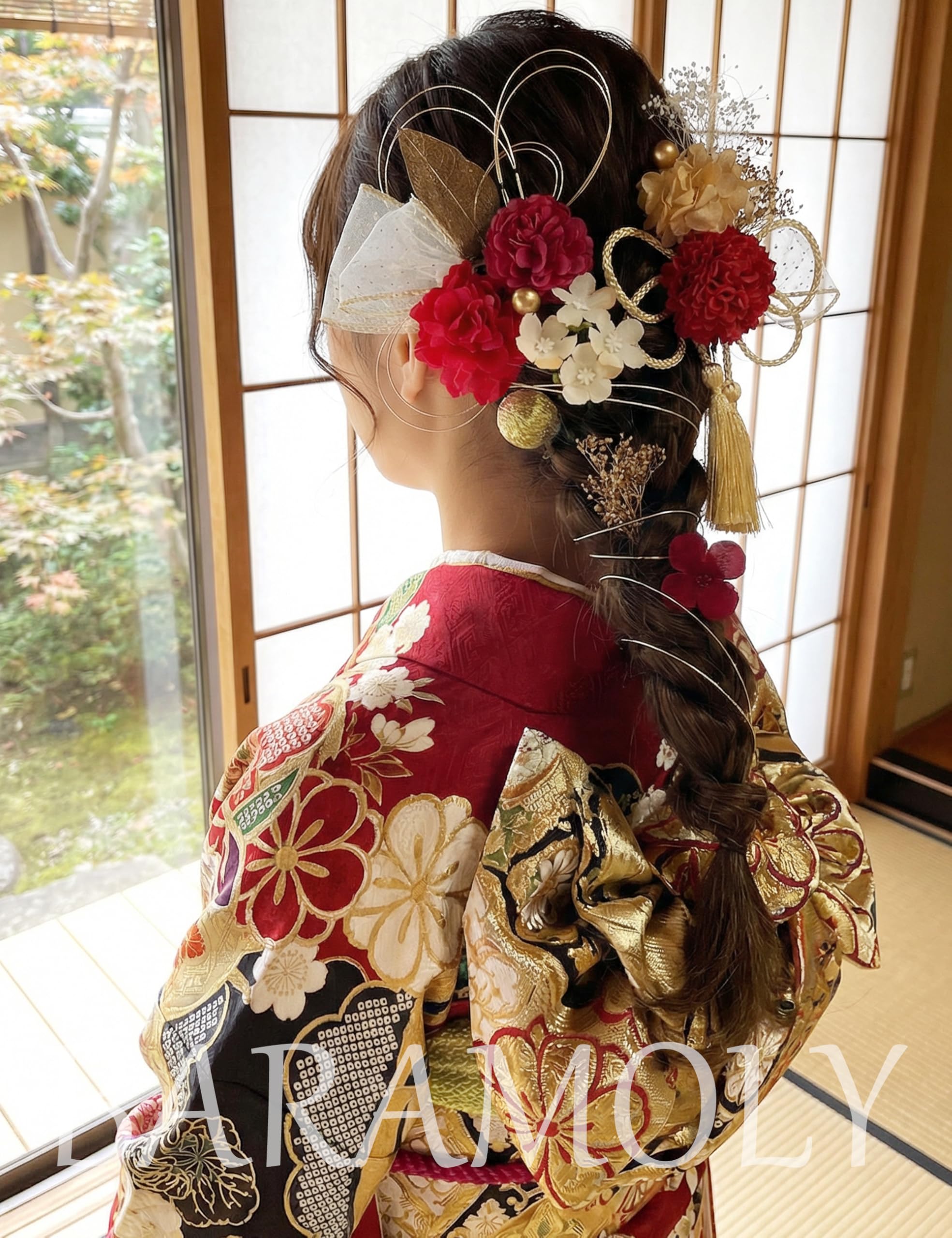 Amazon | [Baramoly] 成人式 髪飾り 振袖 卒業式 袴 和装 着物 結婚式
