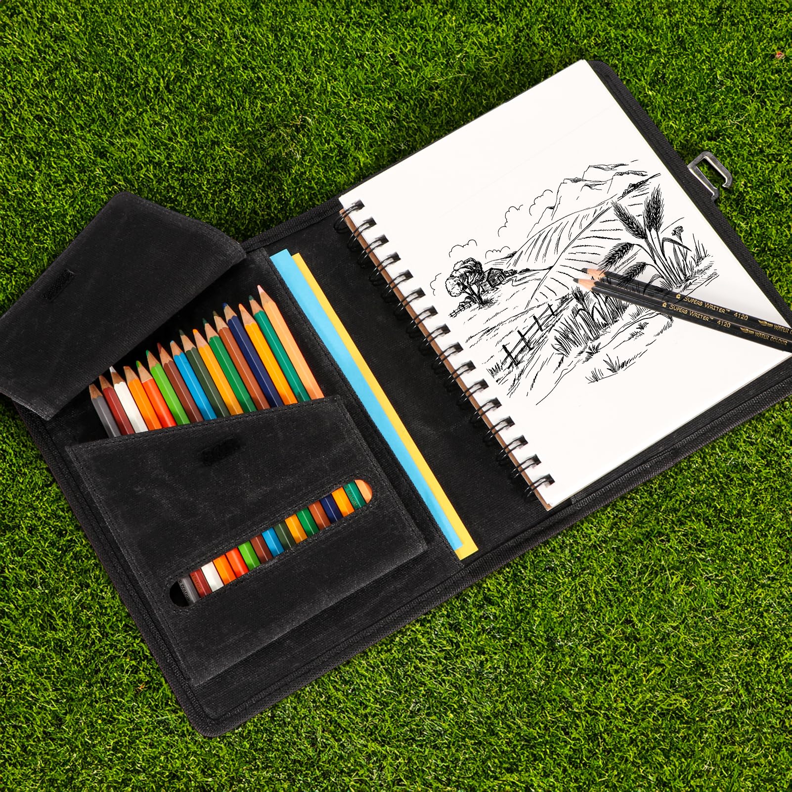 Amazon.com: Plinyvel Travel Sketchbook Cover 5.5