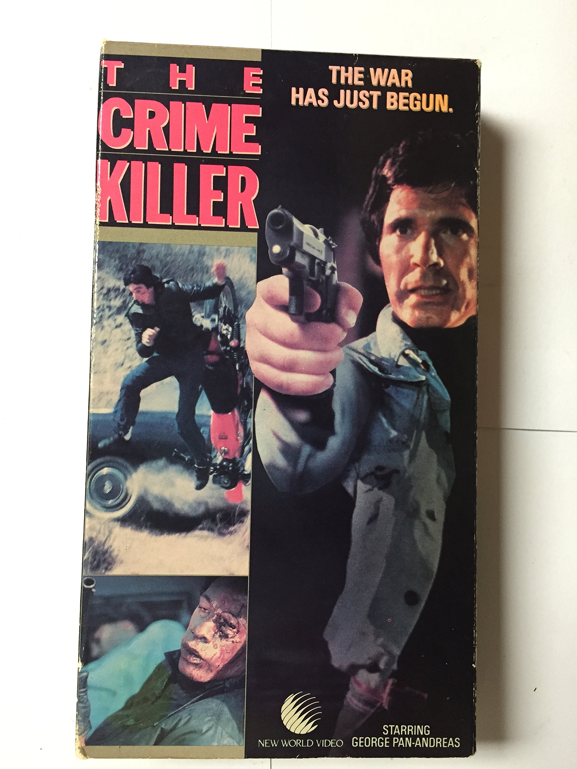 THE CRIME KILLER VHS TAPE GEORGE PAN-ANDREAS