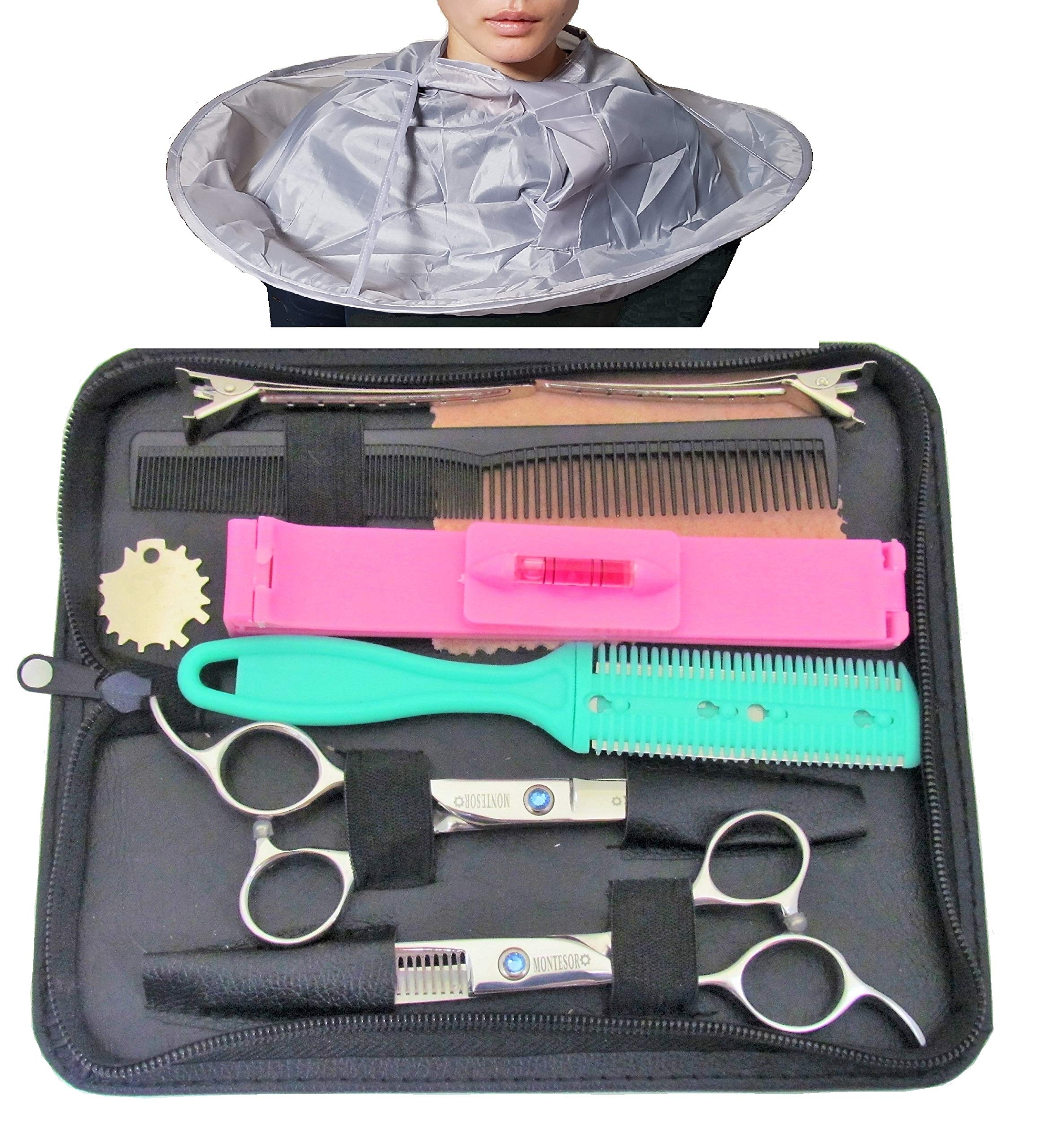 Amazon | montesoro【左利き 専用】11点ヘアカットハサミ セニング 