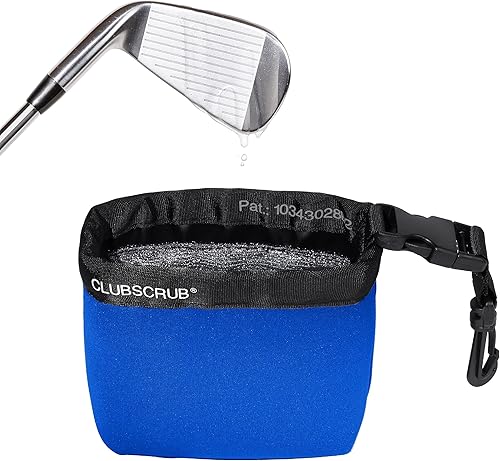 Miniatura 50 de Club Scrub Bolsa de limpieza para palos de golf y pelotas de golf, forro impermeable con tecnología de cara limpia, clip desmontable, lavable a Gris
