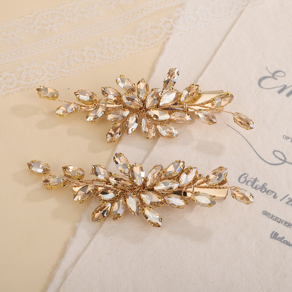 Sparkling Rhinestone Hair Barrette 4.25\