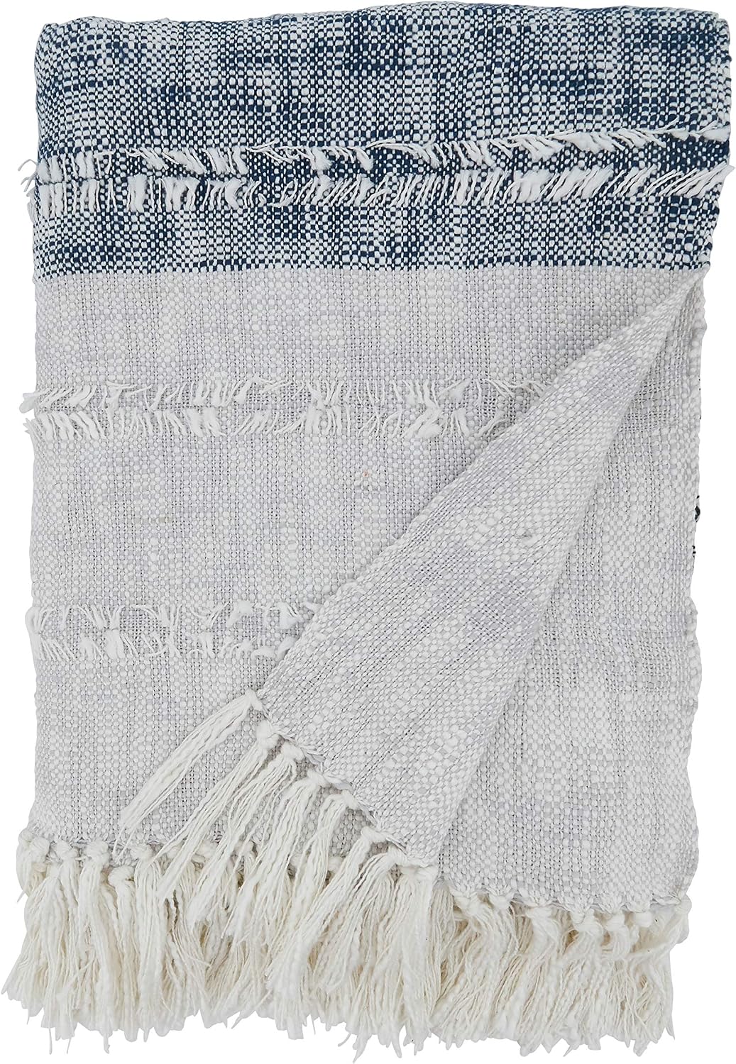 SARO LIFESTYLE Color Block Throw Blanket