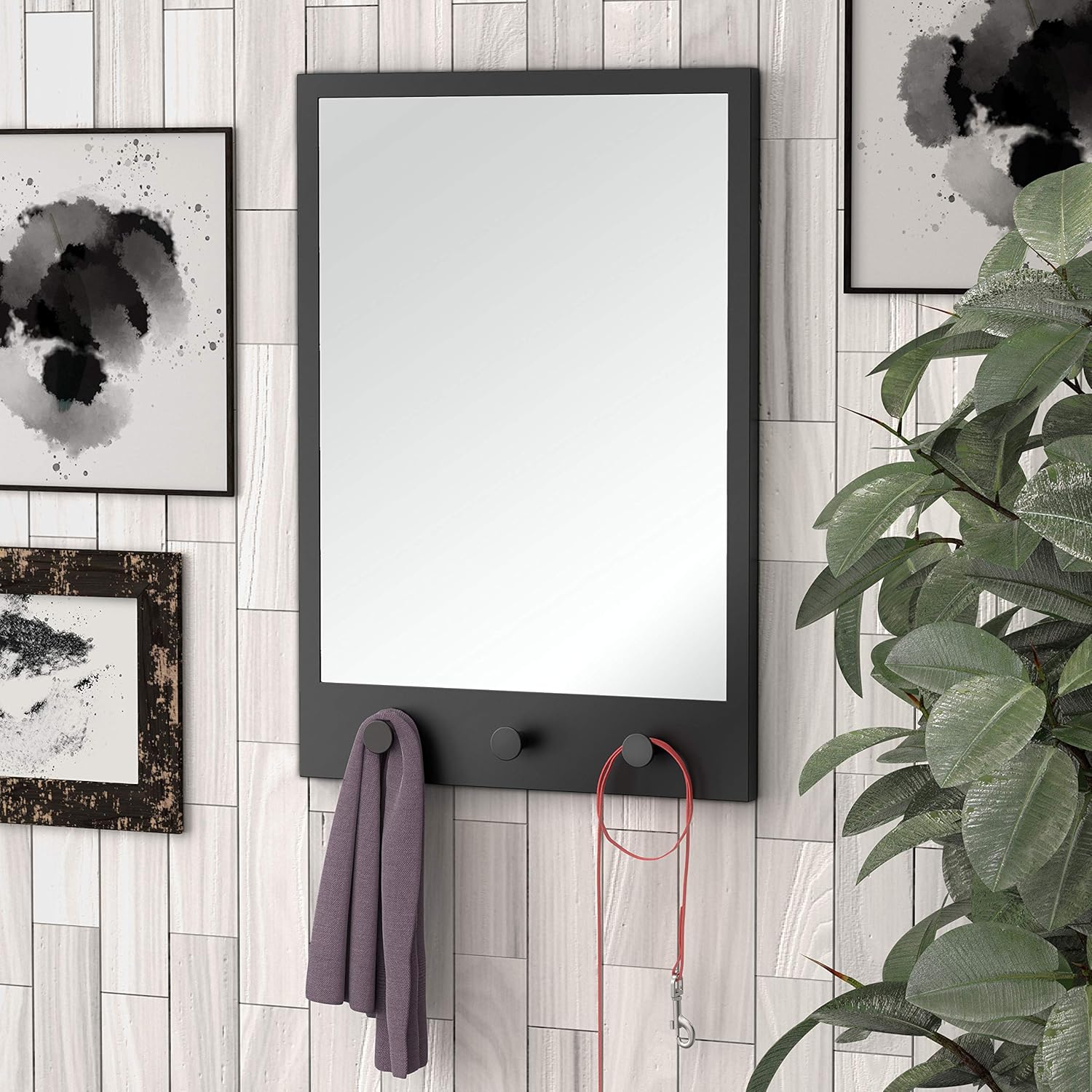 Gatco Glam Flush Mount Framed Rectangle Mirror, 29 Inch