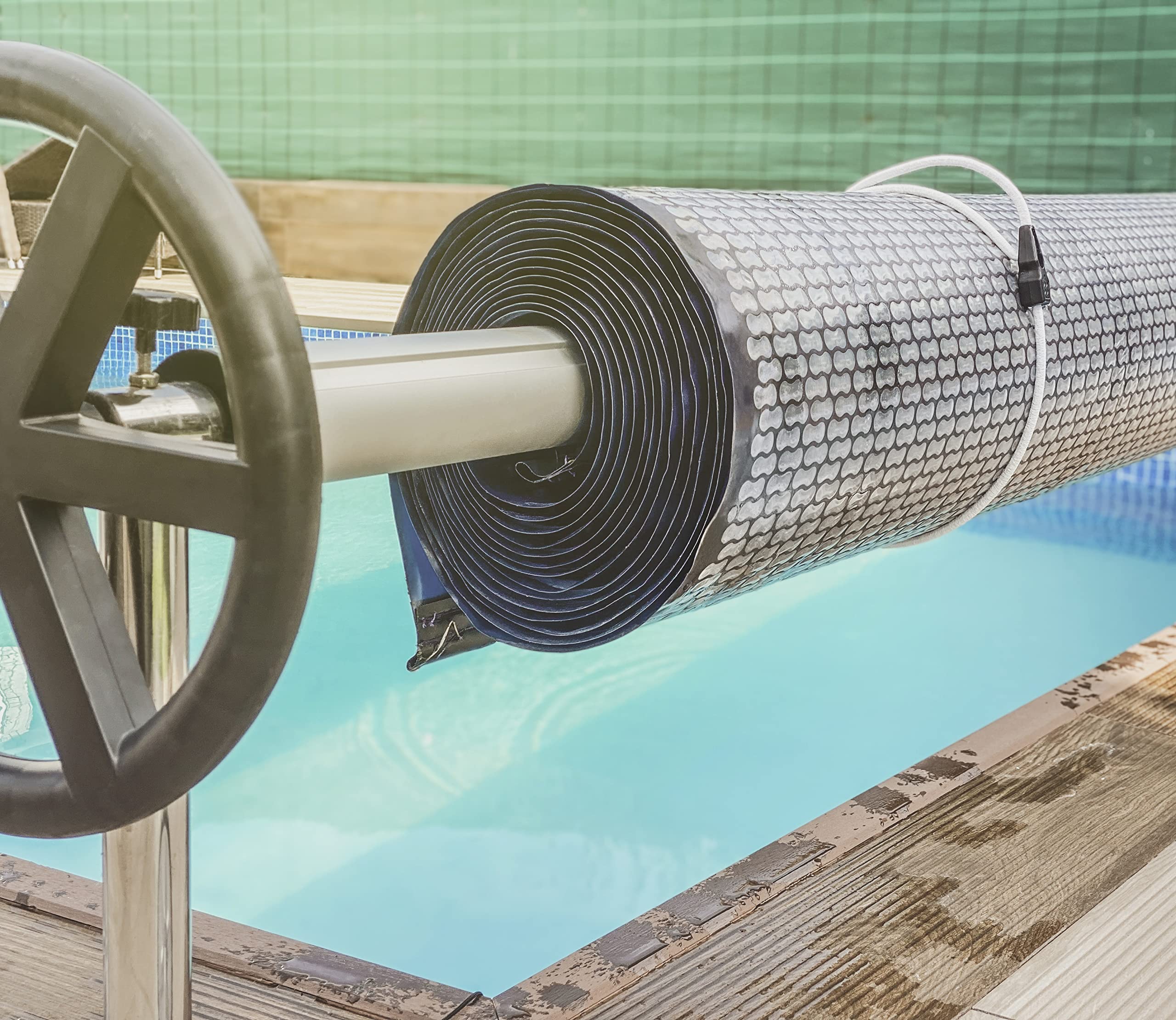 MAGMA 4 Cavi Elastici Regolabili di Chiusura Rapida per Piscina 75 cm, 8 mm di diametro, Corda Elastica di Fissaggio Saldi, Segnale V20, Portabiciclette, Campeggio Quick Clip (Bianco))