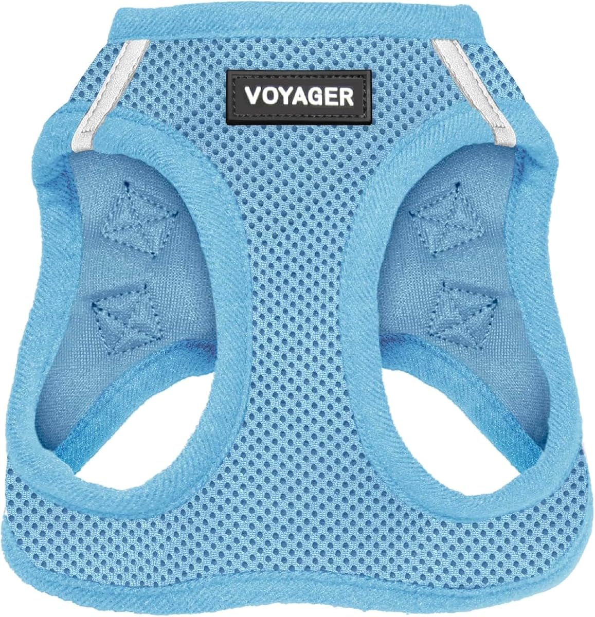 Voyager Step-in Air Dog Vest Harness - Baby Blue, Medium | 16 - 18" in Chest, Reflective Bands, All Weather Breathable Air Mesh, Cats Compatible, Lightweight, Fast Drying