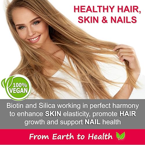 Miniatura 2 de BIOTINA líquida vegana con sílice procolágeno 12,500mcg. Apoya un cabello saludable, piel brillante, uñas fuertes. Aumenta la energía. Para hombres