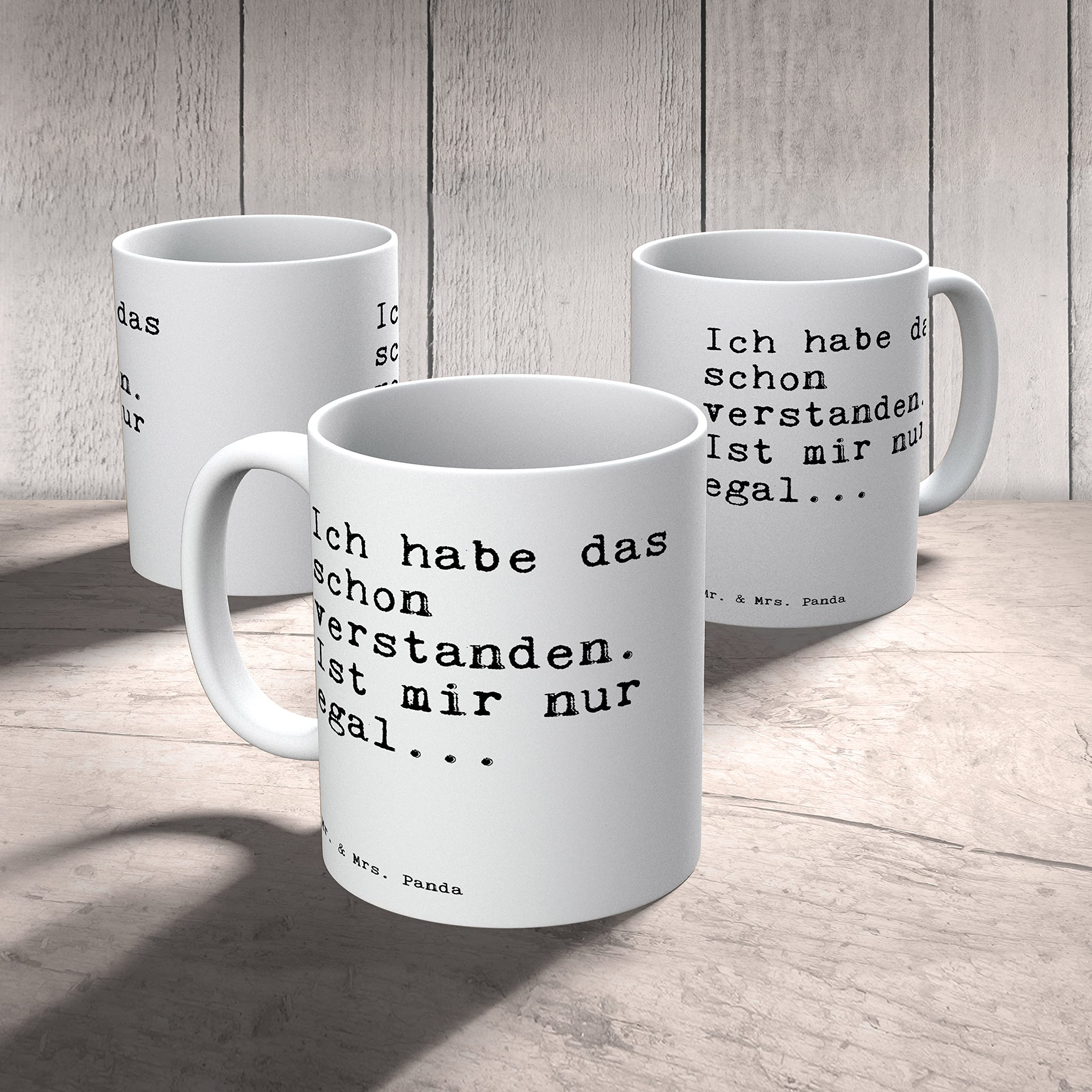 Mr. & Mrs. Panda Tasse „Elisabeth“ – 325ml, Spülmaschinenfest, Mit Blumen-Sprüchen