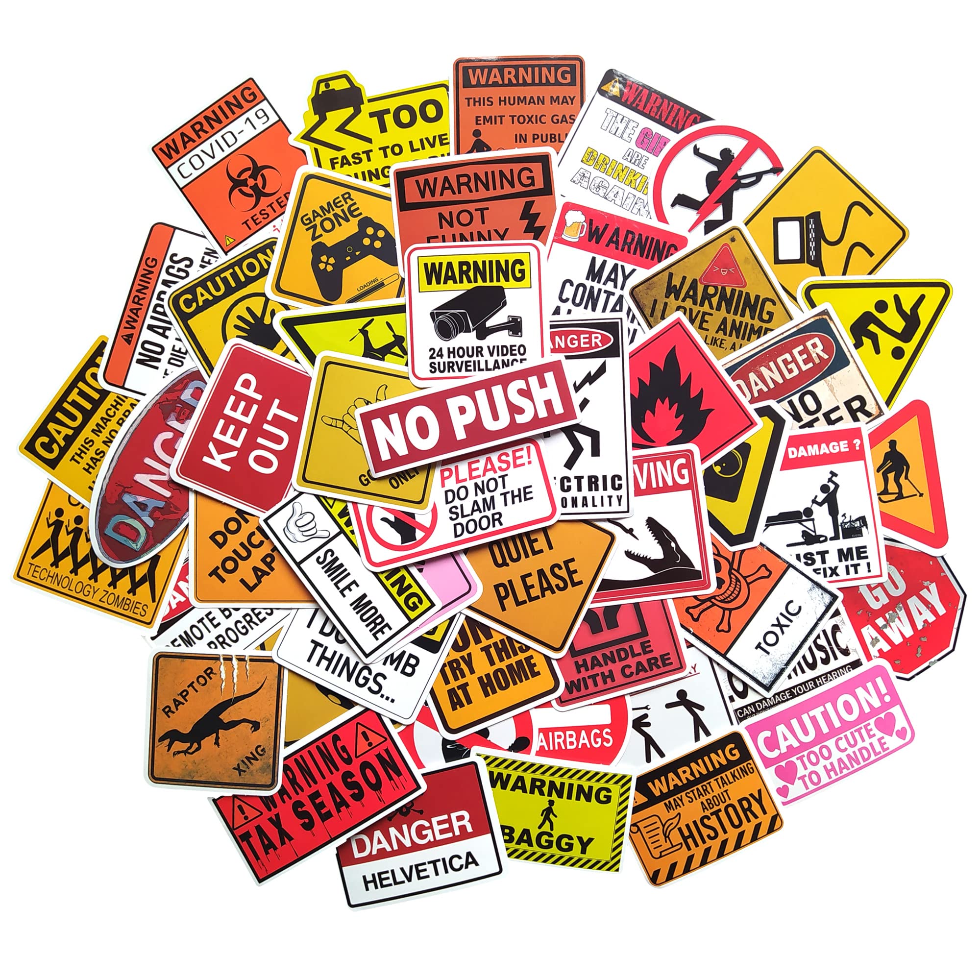 Warning Stickers car Stickers and Decals Laptop Stickers Skateboard Stickers Aesthetic Stickers for Adults Vinyl Stickers Water Bottle Stickers car Sticker Laptop Sticker Decal Stickers Skate Sticker