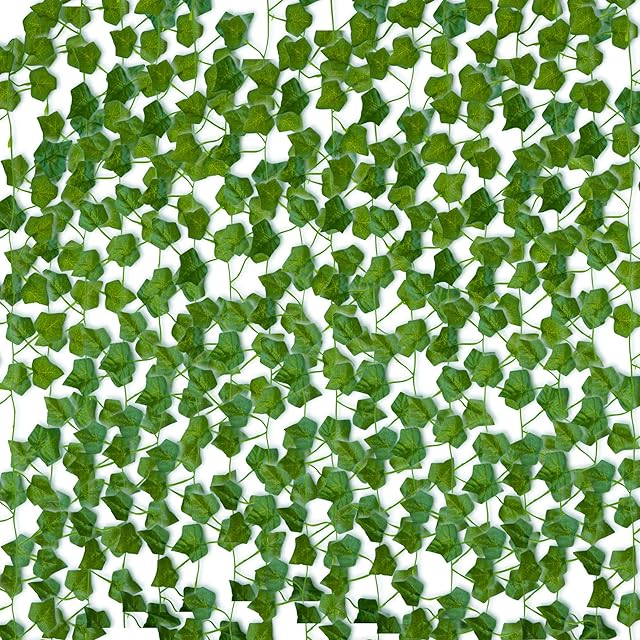 Pelle & Sol 18-Pack Ivy Garland Artificial - Fake Ivy Fake Vines Artificial Ivy UV Resistant 126 Ft Fake Leaves Fake Vines with Fake Leaves for Bedroom