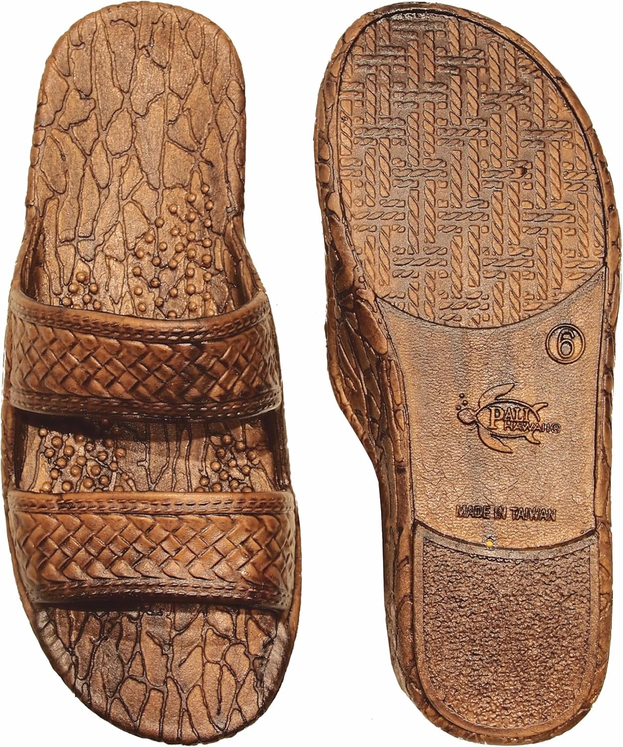 Pali Hawaii Light Brown JANDAL + Certificate of Authenticity