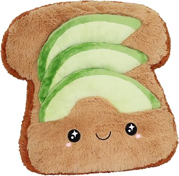 Squishable - Avocado Toast - Comfort Food Collection - 17 in - Soft Toy Collectible Stuffed Animal