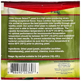 Cider House Select Premium Cider Yeast