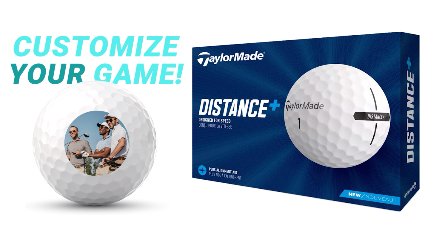 Amazon.com : Taylormade Distance + Custom Golf Balls | Add Photo