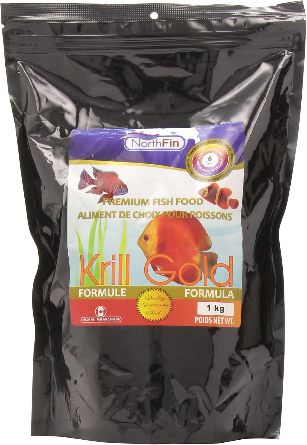 Northfin Food Krill Gold 6mm Pellet Pellet 1kg Package