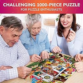 QUOKKA 1000 Pieces Puzzle for Adults and Up - Jigsaw Puzzles for Men and Women - Funny Animals Activity for Kids Ages 8-12 and Up - Colourful Game Toy for Family