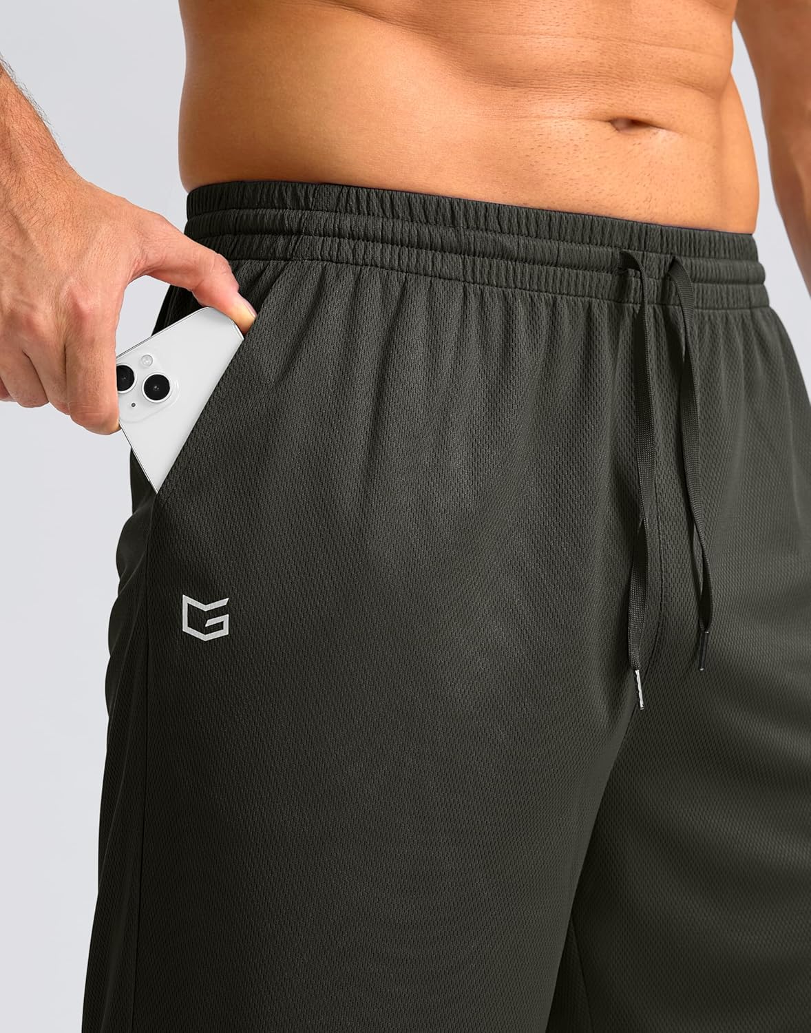 G Gradual Men's Athletic Shorts with Pockets 11" Long Basketball Shorts Lightweight Quick Dry Gym Workout Shorts for Men - Image 3