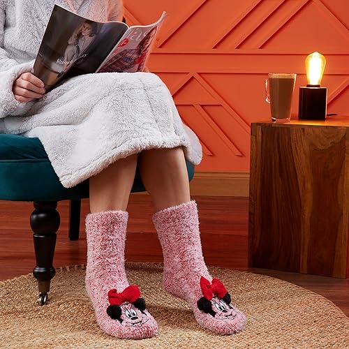 Miniatura 2 de Disney Women's Slippers Socks Fluffy Slipper Socks