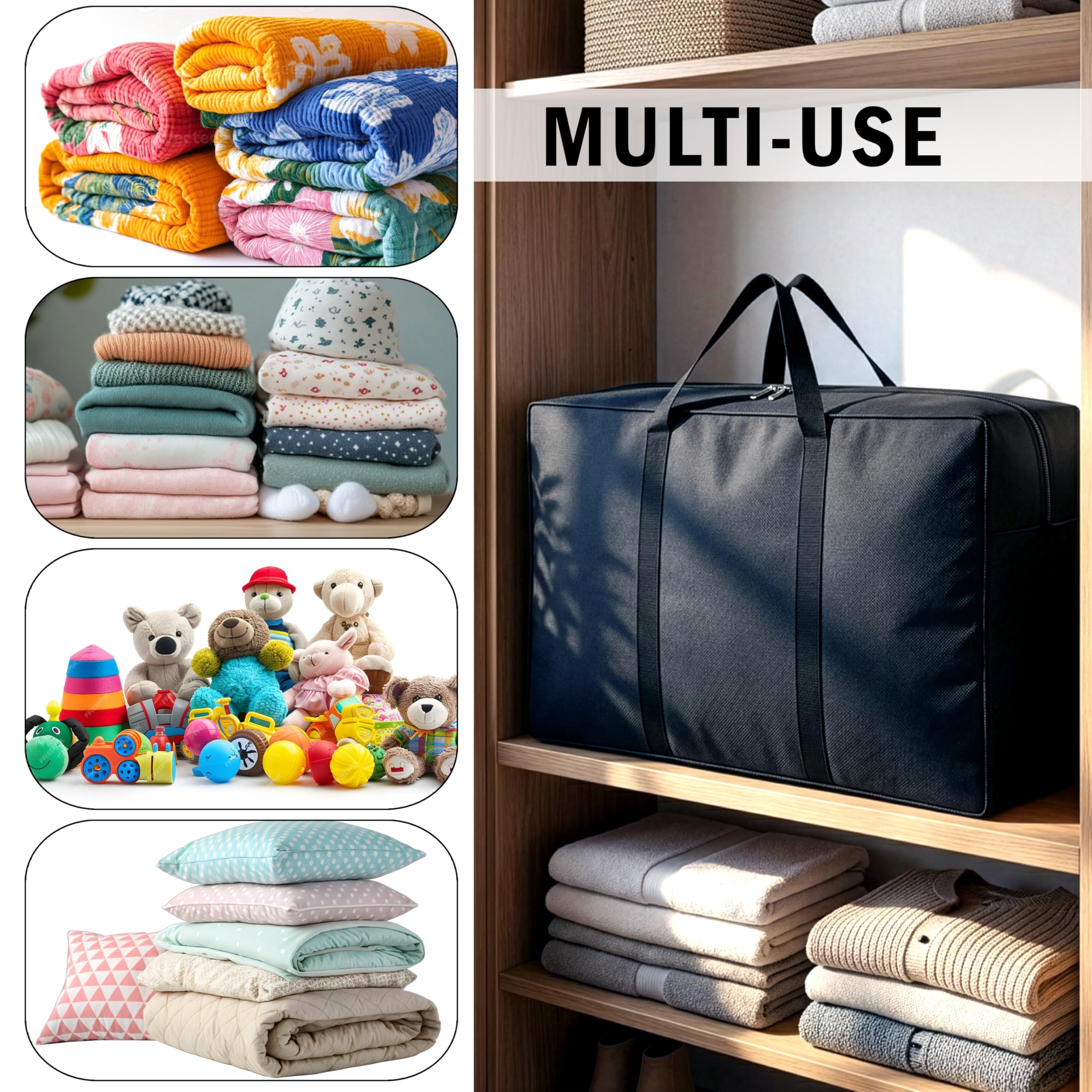 Storite Heavy Duty 1680 Denier Nylon 158 L Extra Large Clothes Storage Bag 4