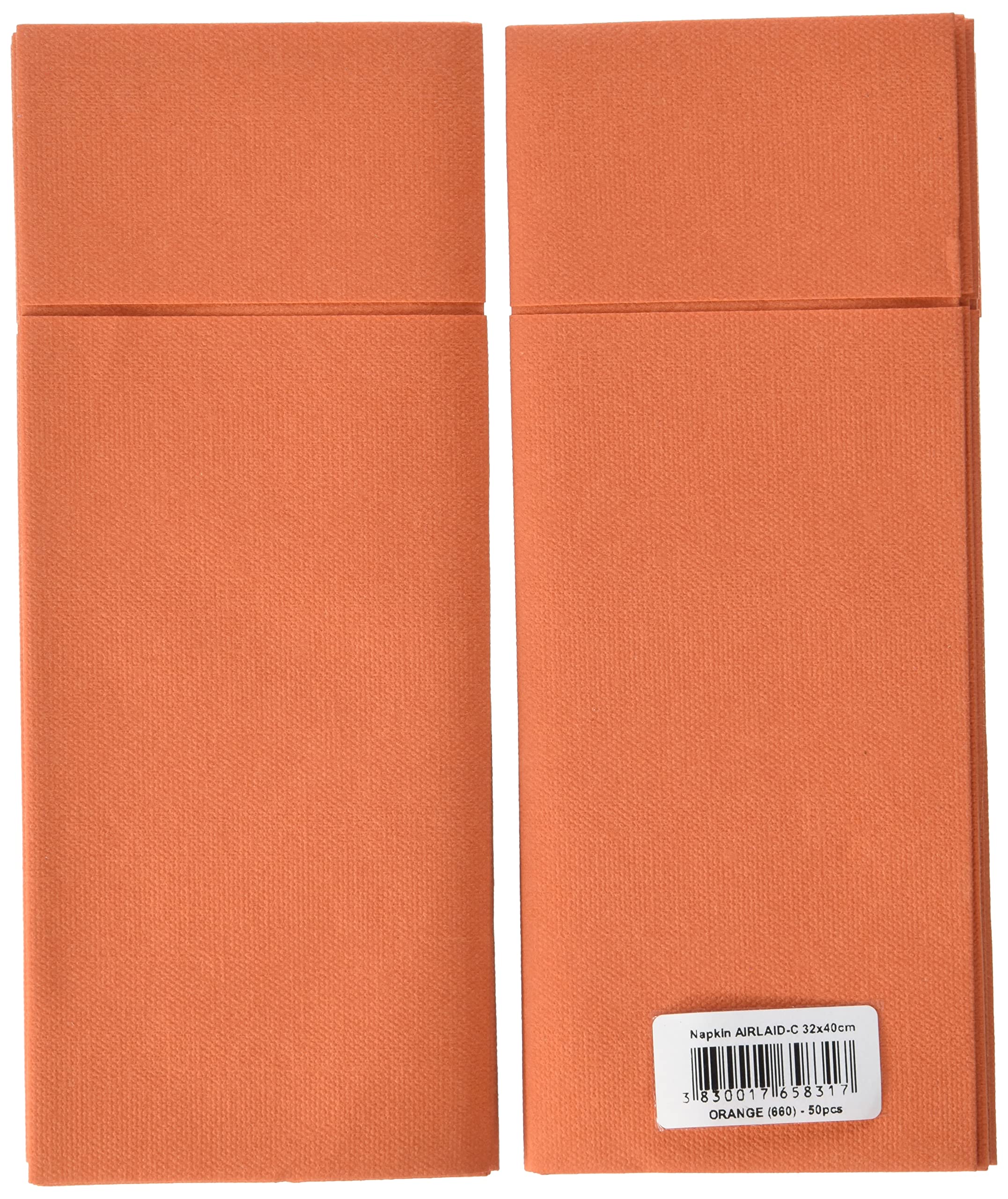 Alvotex CHIC Airlaid Lot De 50 Serviettes De Table Jetables 1/8 Plis Semblables à Du Tissu, 39 X 40 Cm, Bleu Foncé