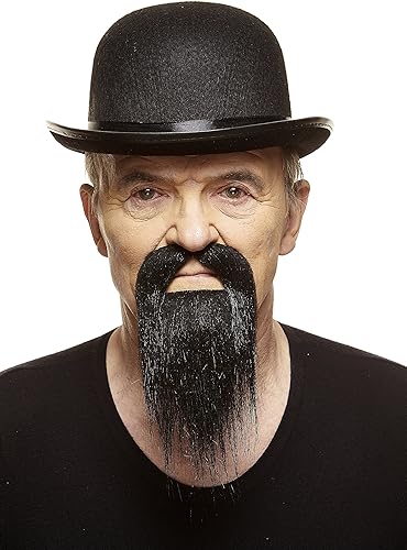 Miniatura 7 de Mustaches Barba falsa autoadhesiva de cola de pato novedad pelo facial falso accesorio de disfraz para adultos