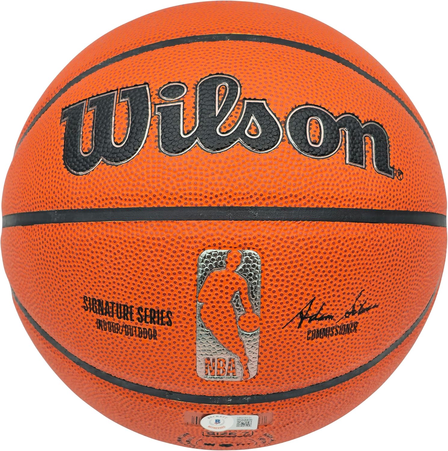 Allen Iverson Autographed Signature Series Indoor/Outdoor Basketball Beckett BAS Witness Stock #232869