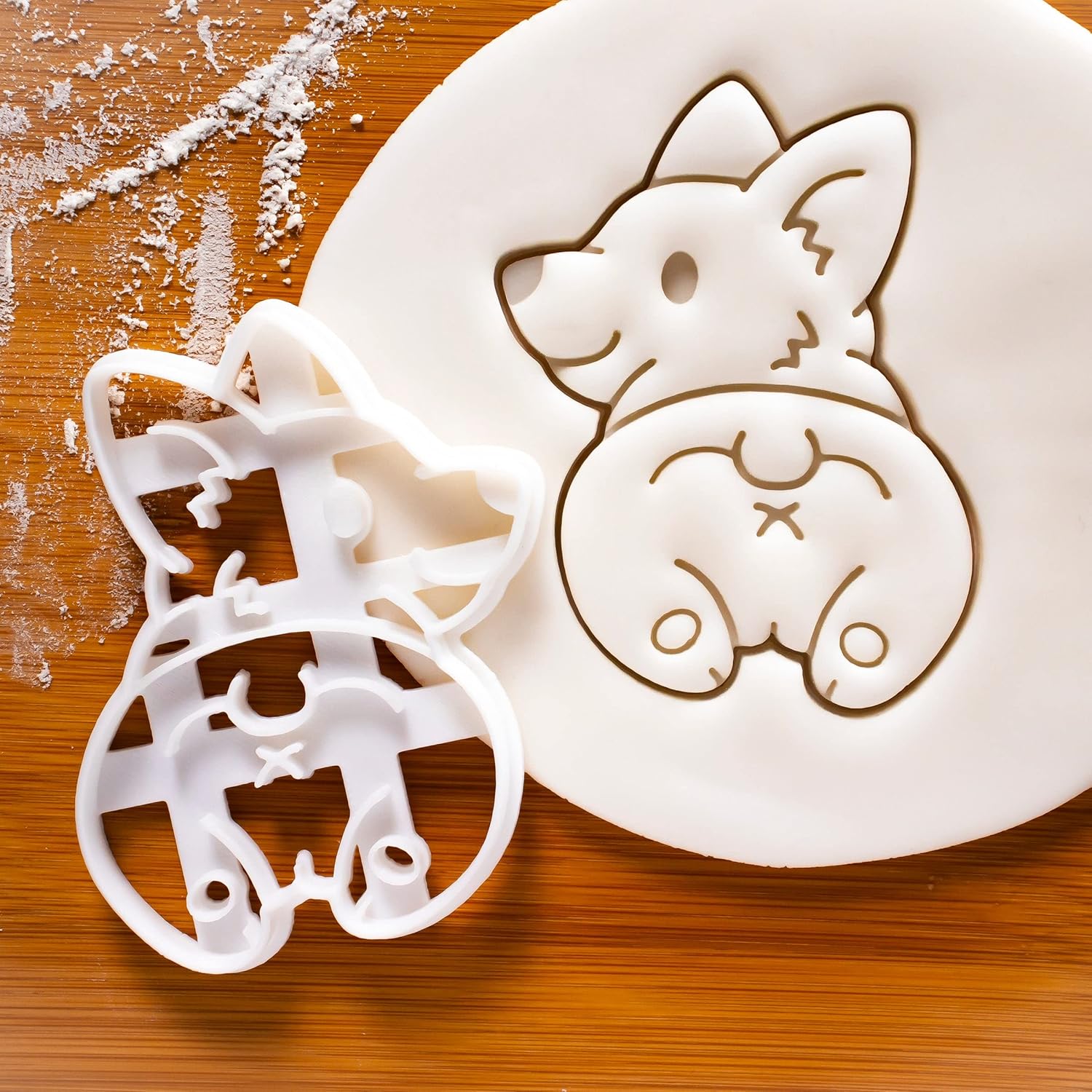 Bakerlogy Corgi Cookie Cutters - Set of 3 Designs: Butt, Happy, Sleepy