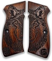 Vista 14 de para empuñaduras CZ-75 / empuñaduras CZ85 / 75B CZ 75 / SP-01 75B CZ 75/85 Tamaño completo Hechas a mano de madera de nogal